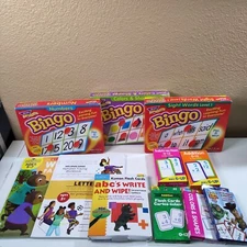 Children's Early Learning Bundle. Trend Enterprises Bingo. Flash Cards. Workbook