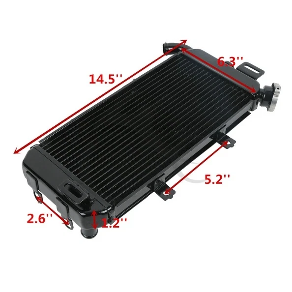 Aluminum Radiator Cooler Fit For KAWASAKI ER6N ER-6F NINJA 650R 2006-2008 2007 - Изображение 4 из 4