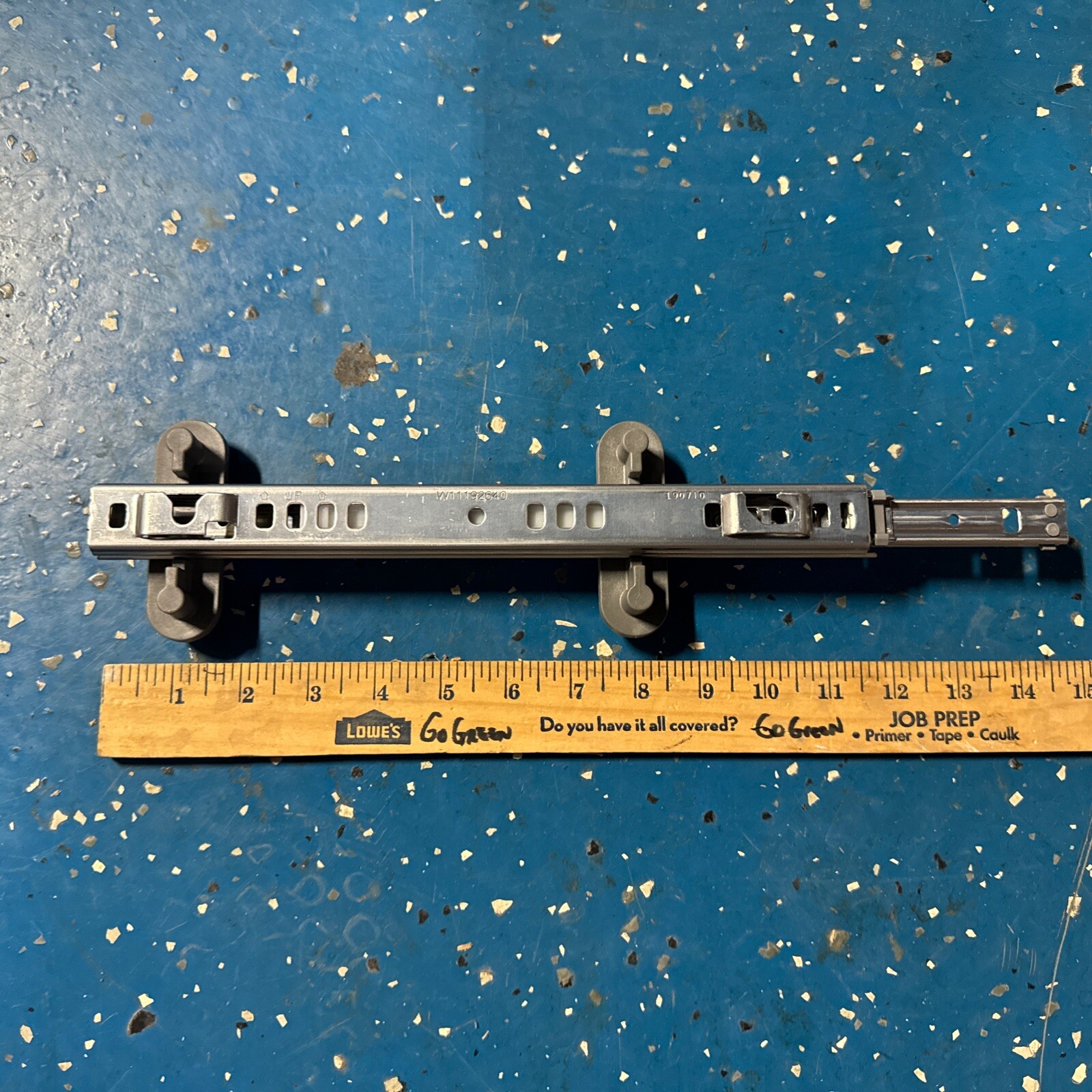 KitchenAid Dishwasher KDFE104DBL0 Left Upper Slide Rail Part W11259785 W10852728-image