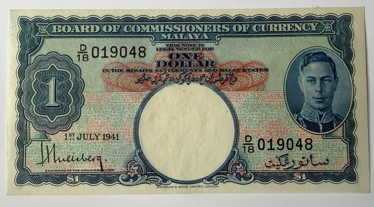 1941 Year Malaysian Paper Money for sale | eBay