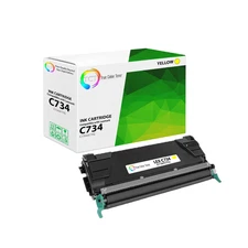 TCT C734A1YG For Lexmark C734 C736 C738 Yellow Premium Compatible Toner