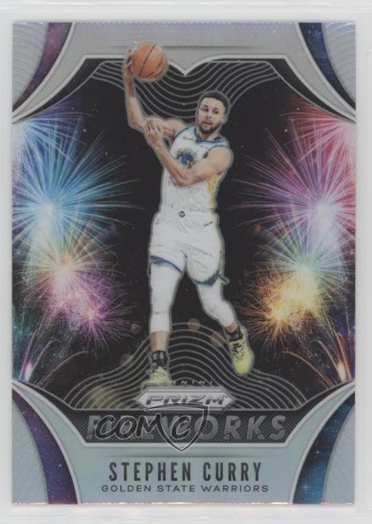 2019-20 Panini Prizm Fireworks Silver Prizm Stephen Curry #3 0nr3
