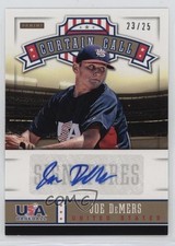 2013 Panini USA Baseball Box Set Curtain Call Auto 23/25 Joe DeMers #7 Auto 0a7