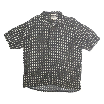 CAMPIA MODA Hommes Noir & Crème à Motifs Été Chemise XL Décontracté Mode - Photo 1/4