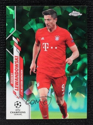 2019 Chrome UEFA Champions League Sapphire Green 55/75 Robert Lewandowski 07vd