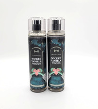 Bath  Body Works Wicked Vanilla Woods Fine Fragrance Body Mist 8 oz Set of 2