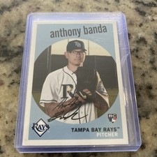 2018 Topps Archives #74 Anthony Banda Rookie Card Tampa Bay Rays. rookie card picture