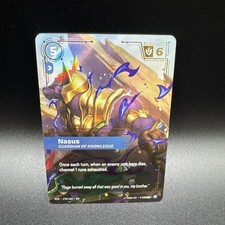 Riftbound Nasus - Guardian of Knowledge (Overnumbered) - 178/166 - Showcase — live eBay listing
