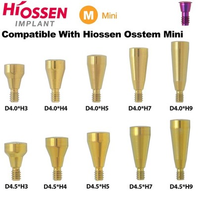 US Dental Healing Abutment Cover Screw Mini Hex Fit Oss Hiossen Implant Platform