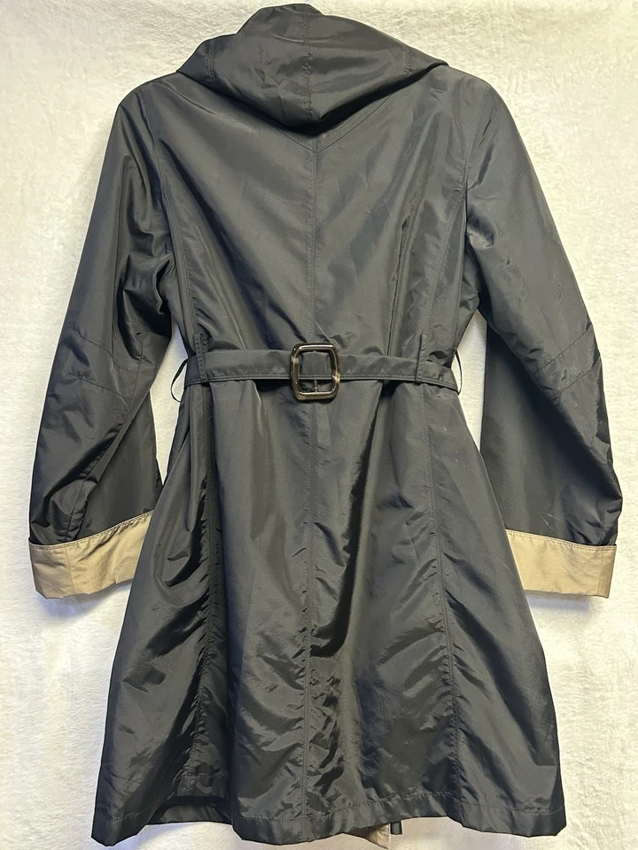 Gallery Impermeable Mujer Con Forro Extraíble, Negro y Marrón, Talla M Foto 2 de 4