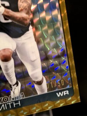2025 Topps Chrome DeVonta Smith GOLD GEOMETRIC 1/50 Bookend Eagles