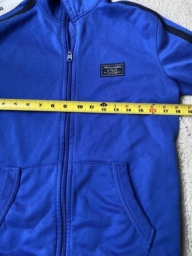 Abercrombie Sweater Mens Small Jacket Blue Full Zip Sweatshirt Pullover Size XS - Picture 2 of 7