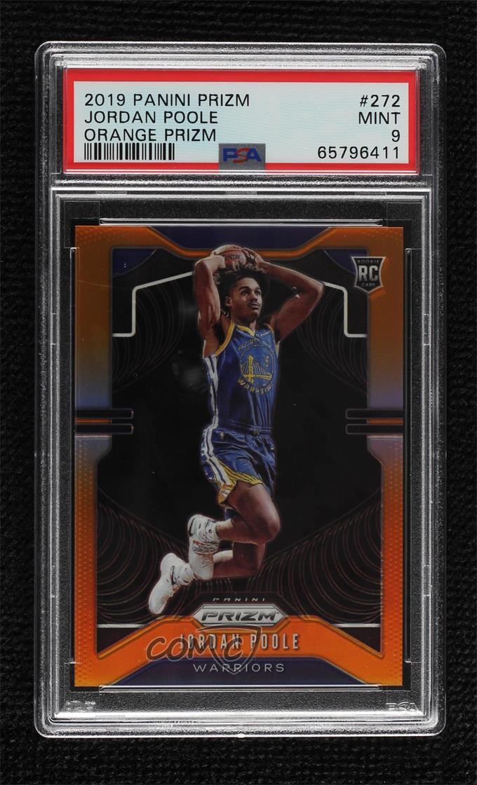 2019-20 Panini Prizm Rookie Orange 11/49 Jordan Poole #272 PSA 9 MINT 1f8v