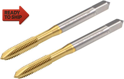 Uxcell Spiral Point Plug Threading Tap M5 X 0.8 Thread, Ground Threads H2 3 Flu