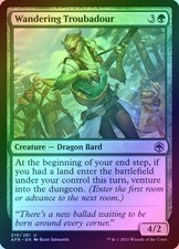 Wandering Troubadour Foil 210 Adventures In The Forgotten Realms Afr Mtg Magic Wandering Troubadour Foil 210 Adventures In The Forgotten Realms Afr Mtg Magic