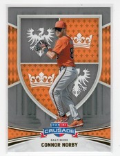 Connor Norby 2024 Panini Crusade Baseball Gold Foil Baltimore Orioles #156