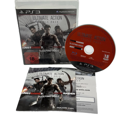 PS3 Sony PlayStation 3   Ultimate Action Triple Pack - CIB/ PAL