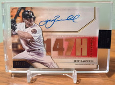 JEFF BAGWELL 2020 TOPPS LUMINARIES HIT KINGS RED AUTO 3/10 AUTOGRAPH ASTROS HOF