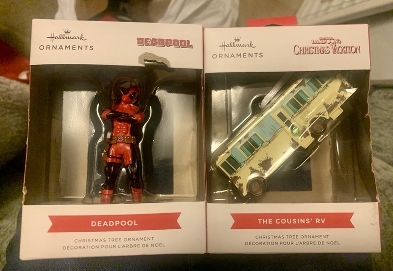 Hallmark Ornament Marvel DEADPOOL & Christmas Vacation - 2pk.