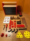 Vintage IKEA-"BYGGA" 72-pc Wood Building Vehicle  Set with Case, Sweden