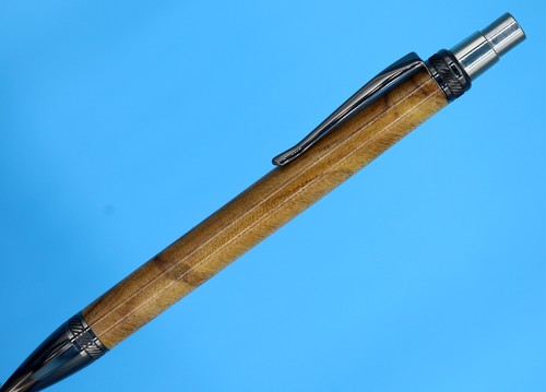 Luxury Handmade Pen Canary Wood Angle Cut Unique Collector Writing Gift - Picture 2 of 13