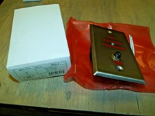 EST Edwards 6833-4 Fire Alarm Fire Fighters Telephone Wall Plate BRAND NEW