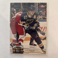 1992 Topps Stadium Club  Brett Hull #258 St. Louis Blues NHL Hockey Card 