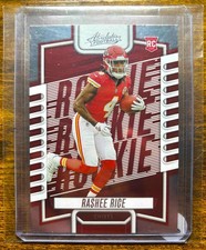 Rashee Rice Rookie Mint Panini absolute red Kansas city chiefs WR Star