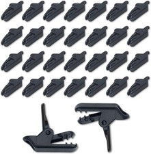BRBASAP 30Pcs Tarp Clips Heavy Duty Lock Grip Clamps for Tent and Awning Mini Cl