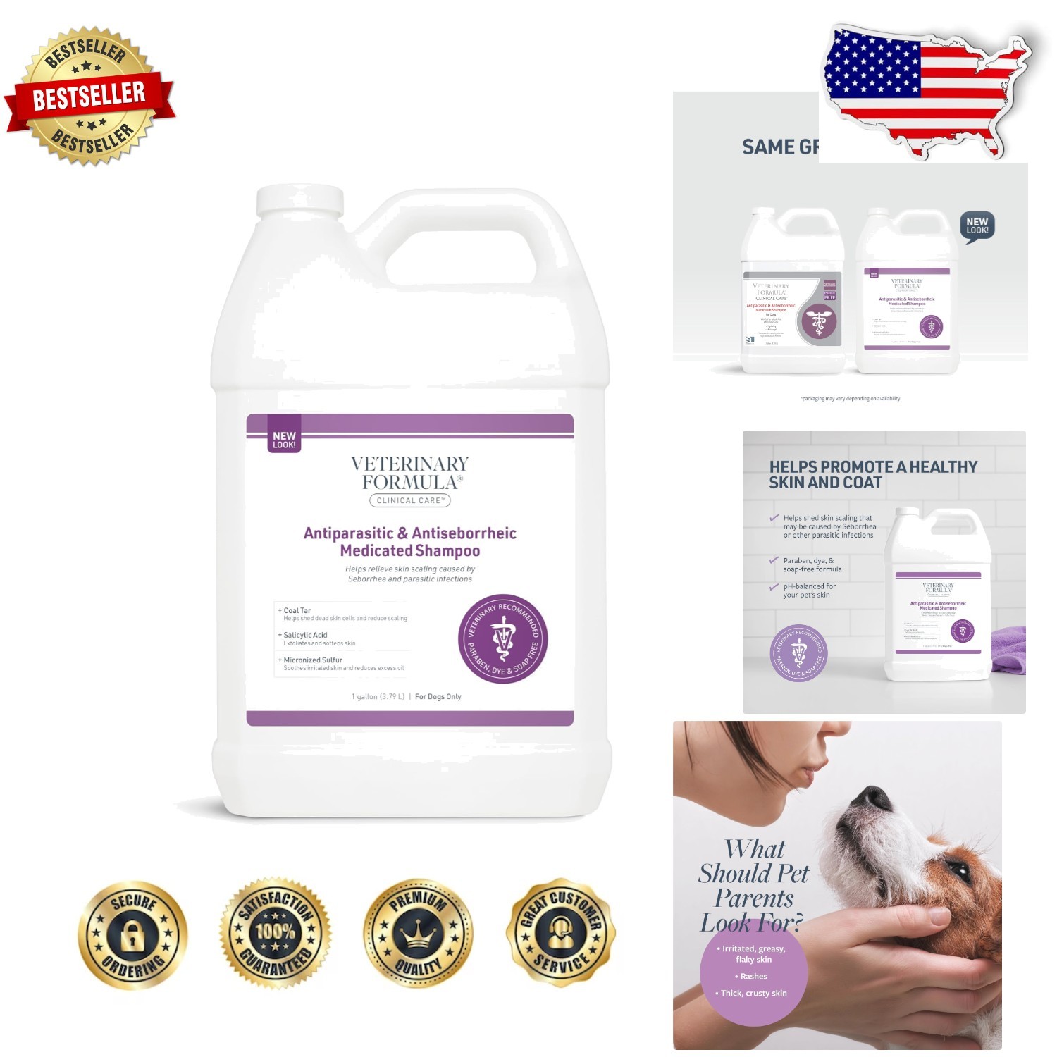 128oz - Flaky Skin Relief, Vet Recommended