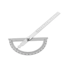 Utoolmart Stainless Steel Protractor 180 Degrees Round Head Angle Finder with