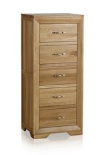 Oak furniture land Bevel tallboy RRP £ 499.99