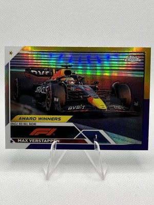 2023 Topps Chrome Formula 1 - Gold Purple Refractor #189 - Max Verstappen