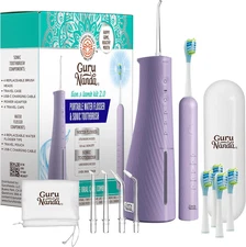 Lion & Lamb Kit 2.0, Electric Toothbrush w/ Water Flosser Combo, 4 Jet and Brush