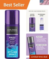 6.7 Oz Frizz Ease Daily Styling Spray for Soft, Glossy Curls - Sandalwood Scent