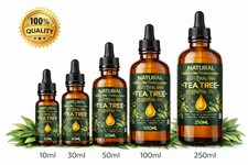 100% Natural Tea Tree Essential Oil Organic ,Skin Face Hair Aromatherapy UK