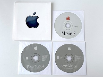 Power Mac G4 Apple Mac OS Install Discs +  iMovie 2.0.1 CD-Pack