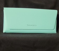 Tiffany Co. Blue Unisex Pouch Eyeglass Case w/ included cleaning cloth