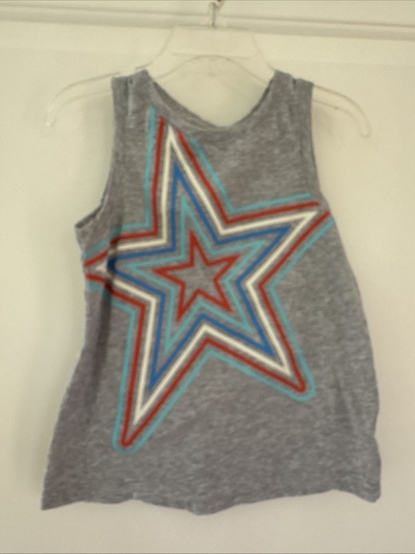 Cat & Jack 4th Of July Star Tank Top For Girls- Size 4T- VGUC