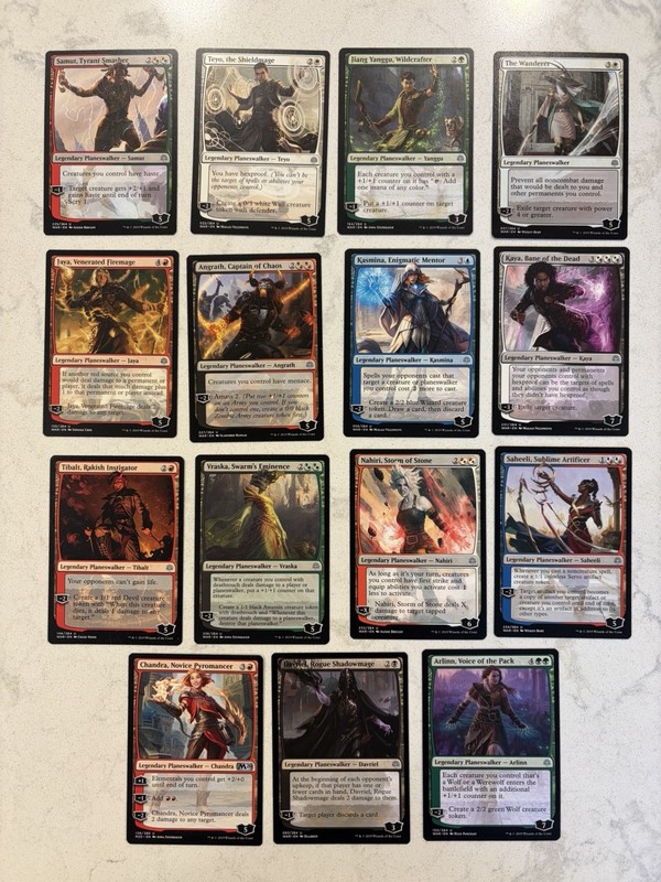 Magic the Gathering MTG Plainswalker Lot Of 15 Cards Uncommon