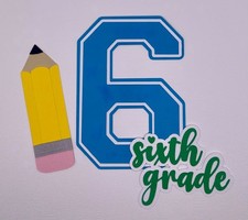 School - First thru Sixth Grade - Paper Piecing Scrapbooking Die Cuts