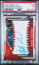 2019 Panini Fernando Tatis Jr Leather & Lumber Signatures RC Auto #140