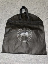 Canada Goose Black Garment Suit Bag Travel Coat Storage Cover Handles Logo