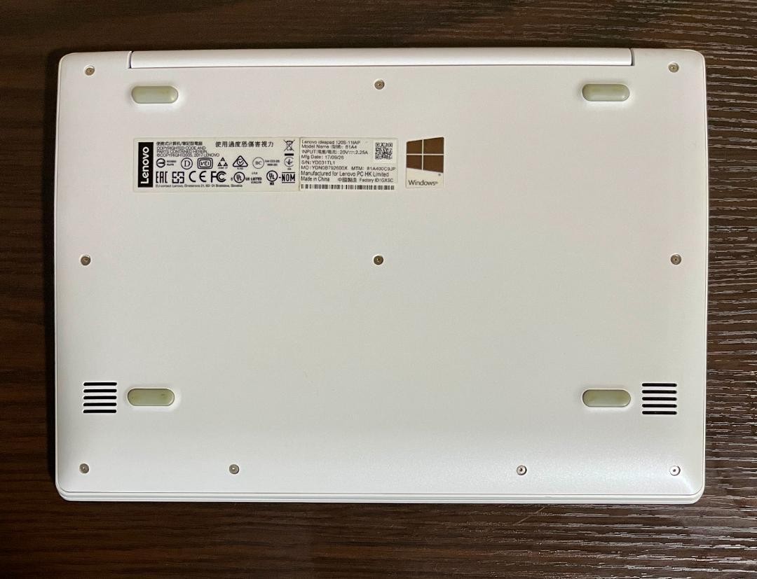 美品 / 2017年発売 Lenovo Ideapad 120S 81A4 Lenovo ideapad 120S(14型) Celeron N3350・4GBメモリー・128GB