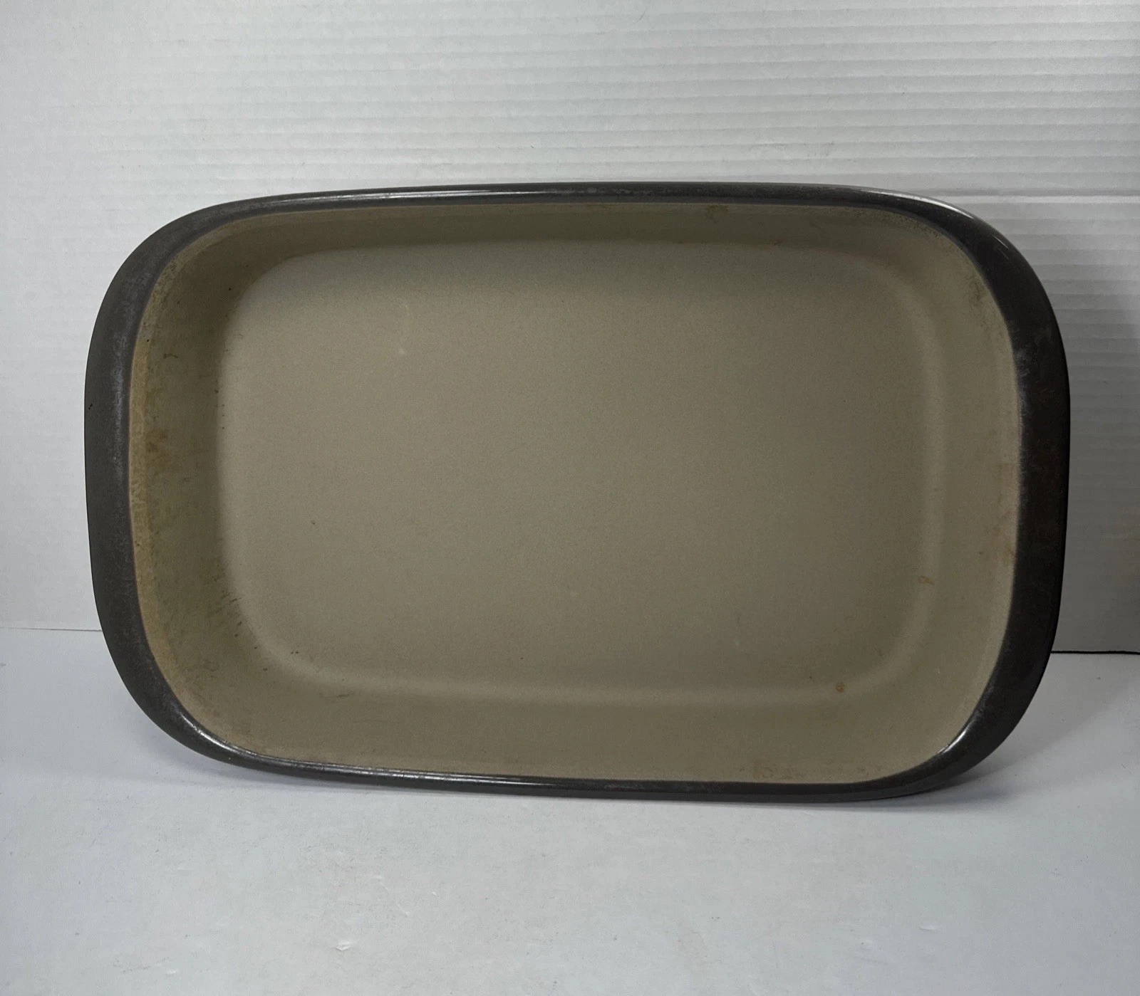 Pampered Chef Stone 9x13 Gray Rectangle Baker 1423 Pan Dish