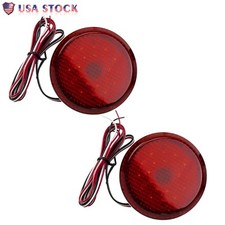 Red Rear Bumper Reflector LED Brake Tail Ligh...