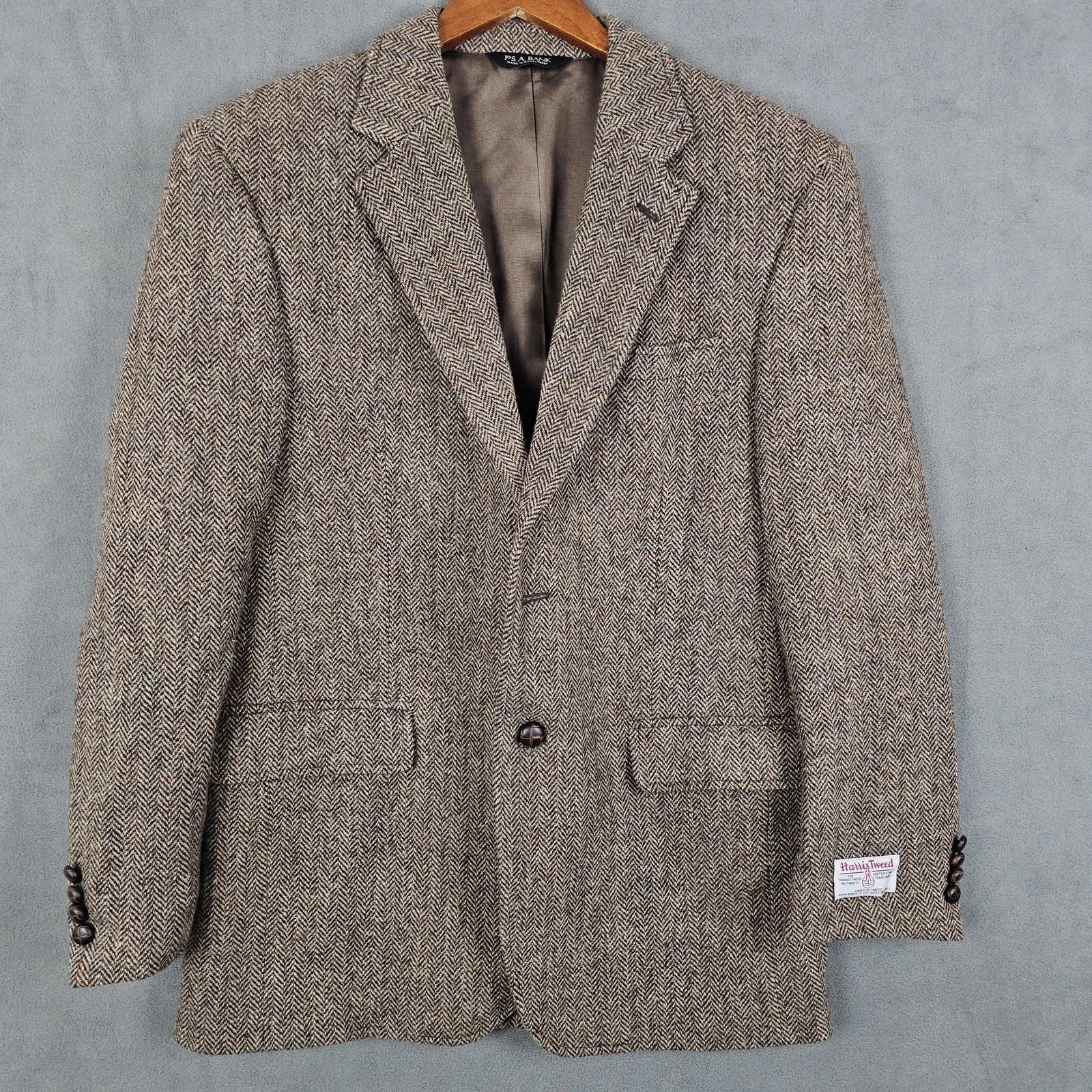 Jos A Bank Blazer Mens 41R Brown Harris Tweed Herringbone Wool Sport Coat Preppy
Opens in a new wind