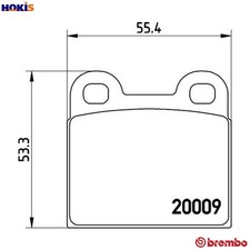 BRAKE PAD SET DISC BRAKE P 06 001 FOR VW ESCARABAJO/Convertible FUSCA CAROCHA