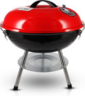 14-Inch Portable Barbecue Grill with 3-Point Locking Lid for Heat Preservation