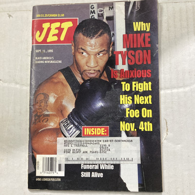 Jet Magazine Sept 11 1995 Mike Tyson, cover